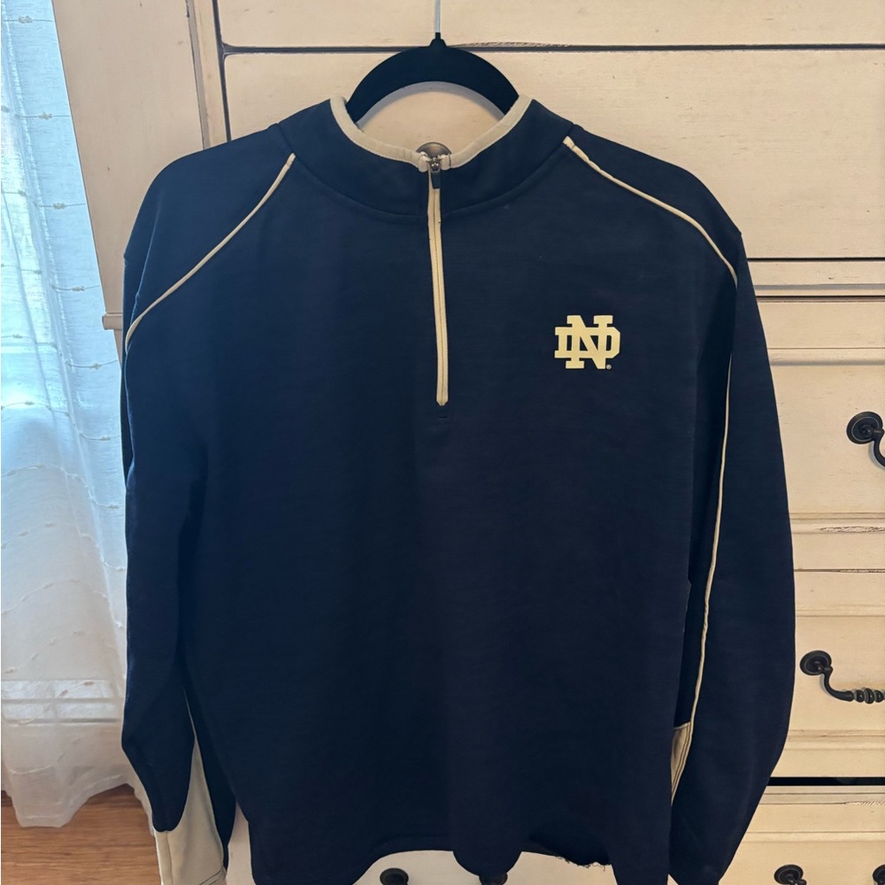Offocial Notre Dame fighting Irish quarter zip